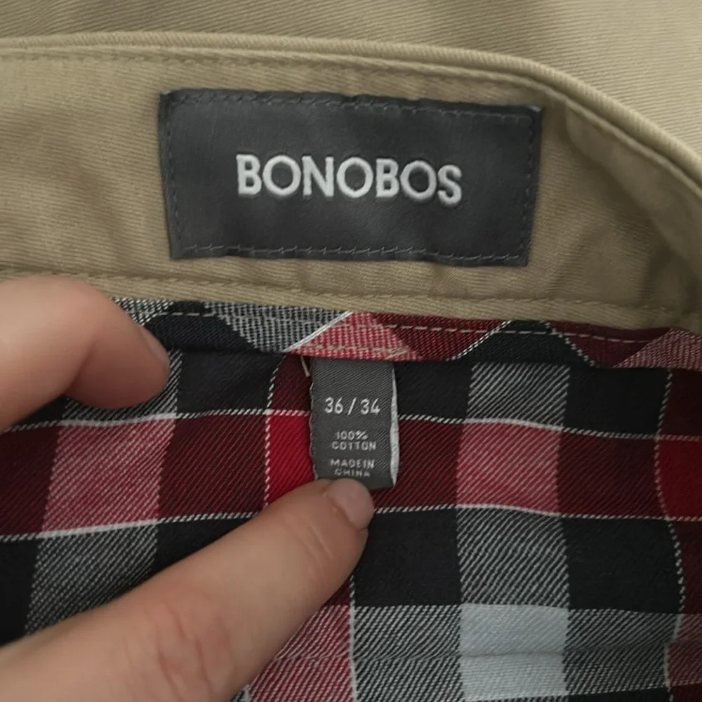 BONOBOS Men’s Khaki Straight Chinos